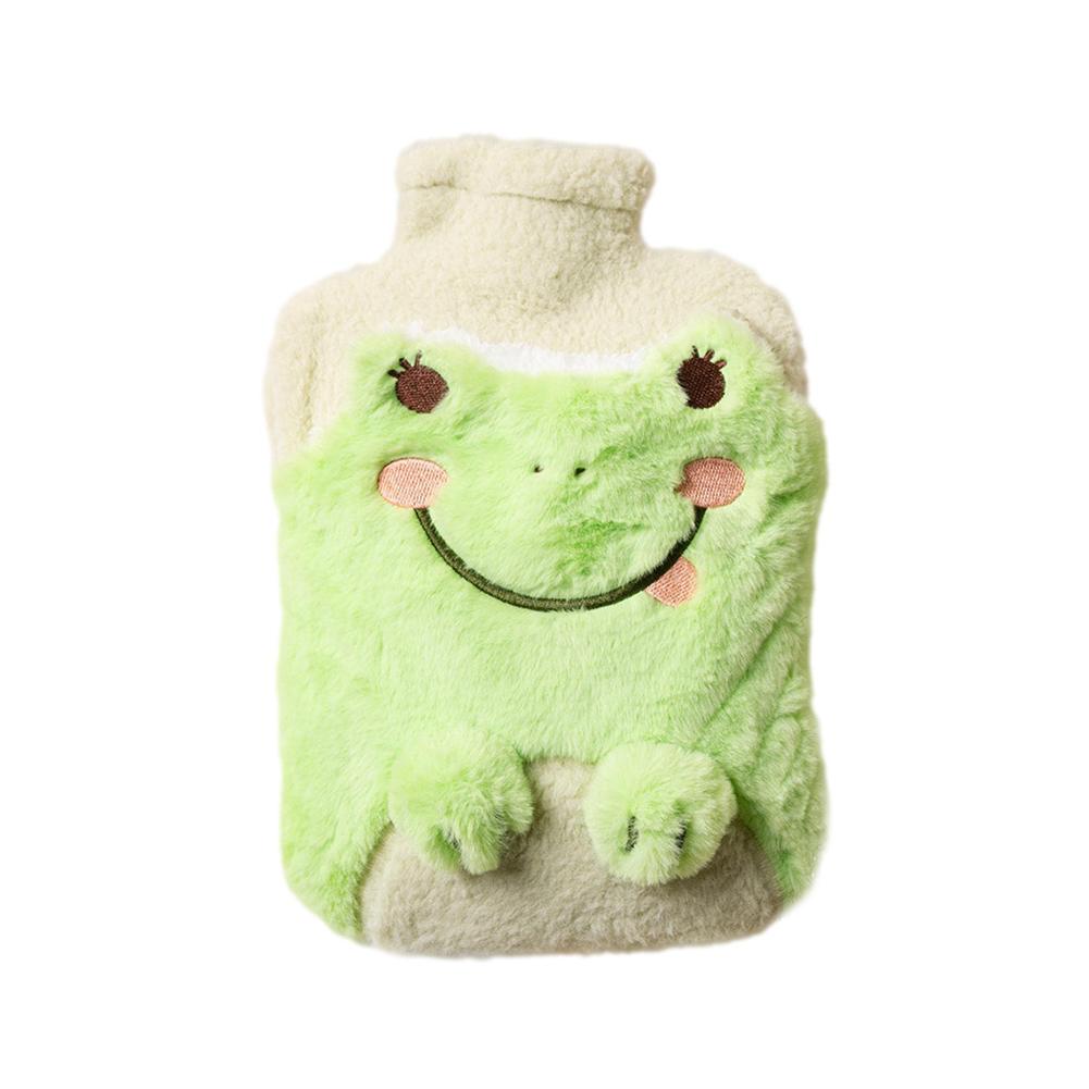 Neue Cartoon-Ente Warme Tasche PVC Dicke Heißwasserbeutel Niedlich Weich Plüsch Bauchwärmer Wasserflasche Tragbar Handwärmer