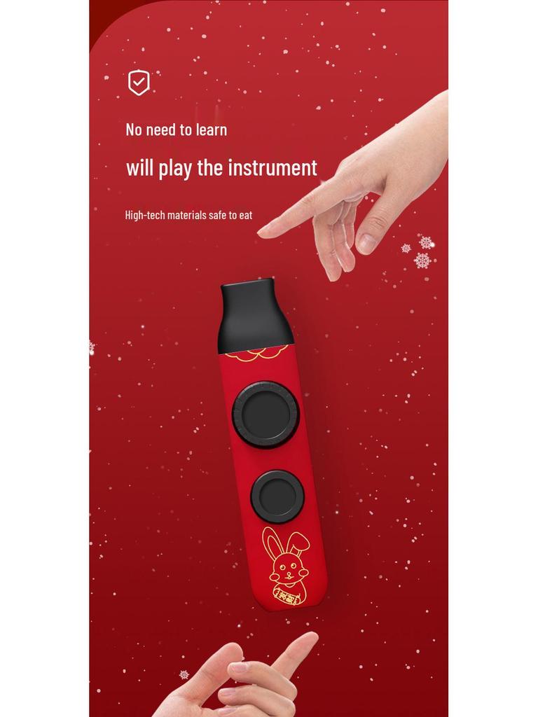 Mini flétna kazoo s membránou s dvojitým jazýčkem, ústní nástroj