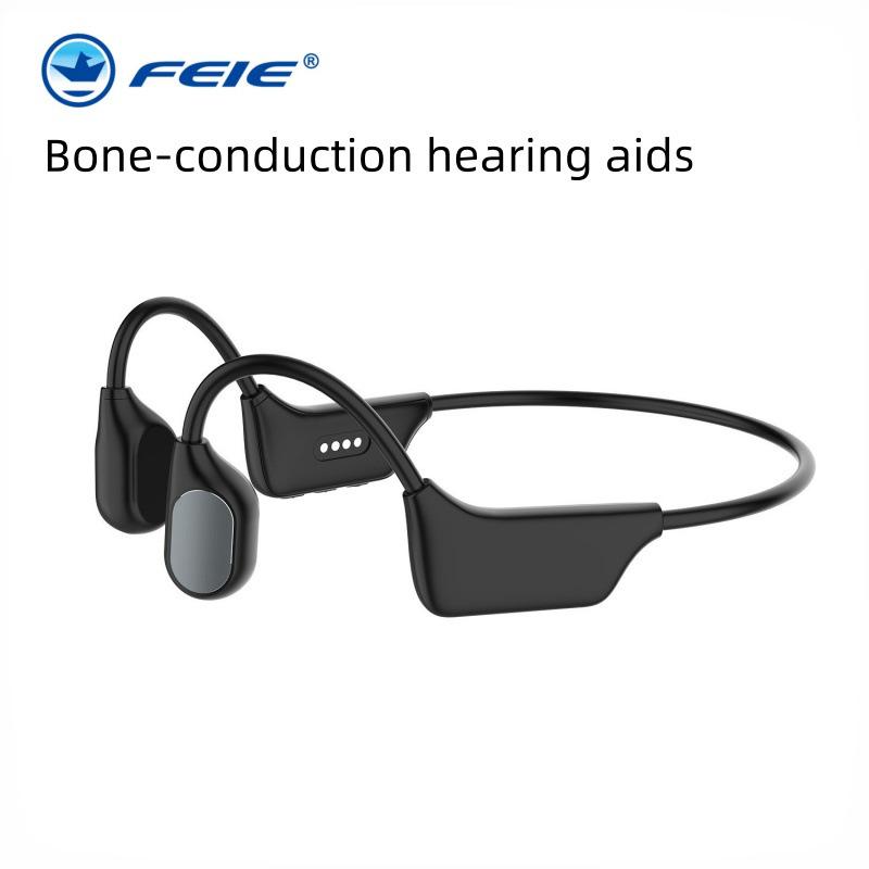 Senior Bluetooth Bone Conduction Earphones: Hearing Aid & Amplifier, Ultra-Long Battery Life, High Sound Quality.