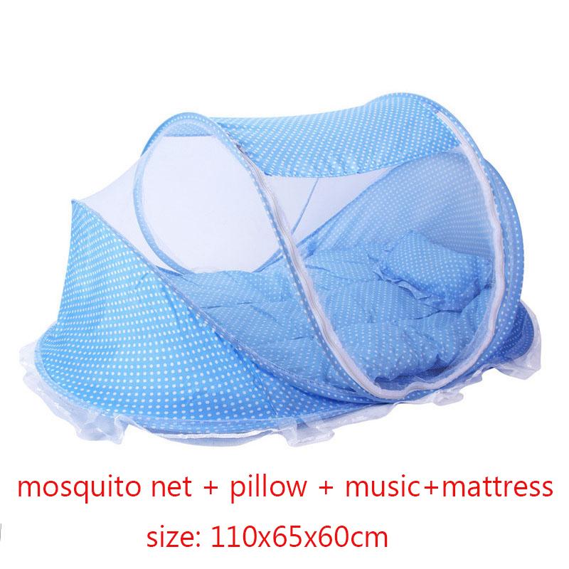 Baby Bed Mosquito Net Baby Bed Crib Folding Net Mosquito Net Mattress Pillow Suit Newborn Cradle Mesh Tent Net Baby Bedding