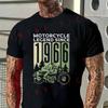 Motorcycle Legend 1966 Men T-Shirt Moto Cotton O-neck Short Sleeve Hip Hop Tee