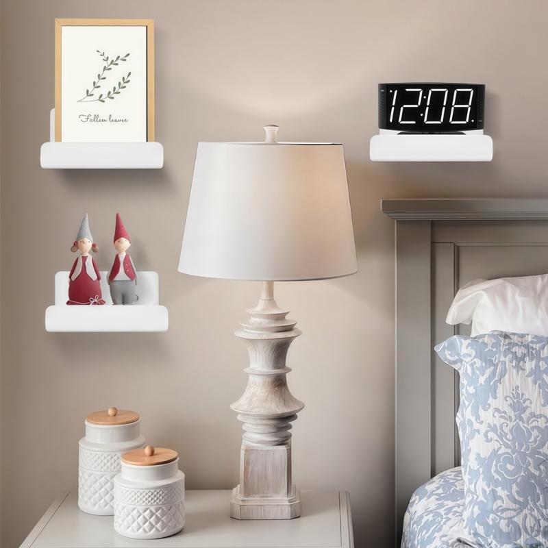 Wall Mounted Organizers Set Heavy Duty Anti Deformation Shelves Easy Installation Security Device Storage Rack