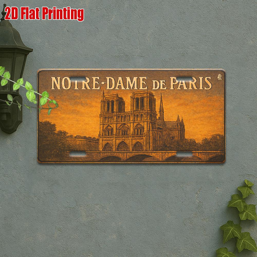 D Flat Pc Vintage EgyptianThemed License Plate Wall Decor Retro Suitable for Laundry Room Bathroom Doorway Decoration