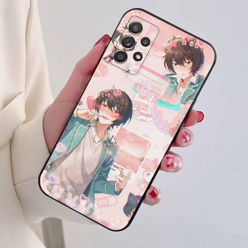 Sakuma R-Ritsu Game Ensemble Stars Phone Case For Samsung S25,S24,S21,S22,S23,S30,Ultra,S20,Plus,Fe,Lite,Note,10,Black Cover