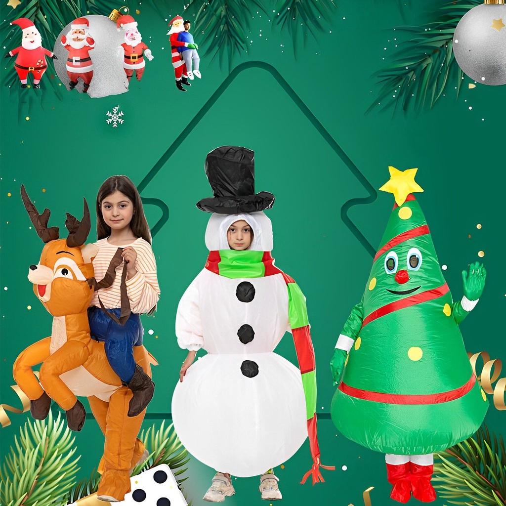 Premium Quality Christmas Inflatable Santa Suit For Party Cosplay