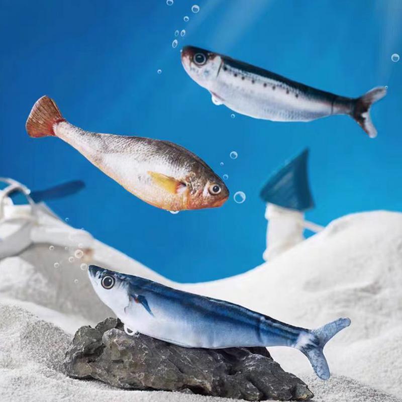 Interactive Cat Toys For Indoor Smart Automatic Cat Toys Fun Electric Interaction Fish For All Breeds Boredom Exercise Solution