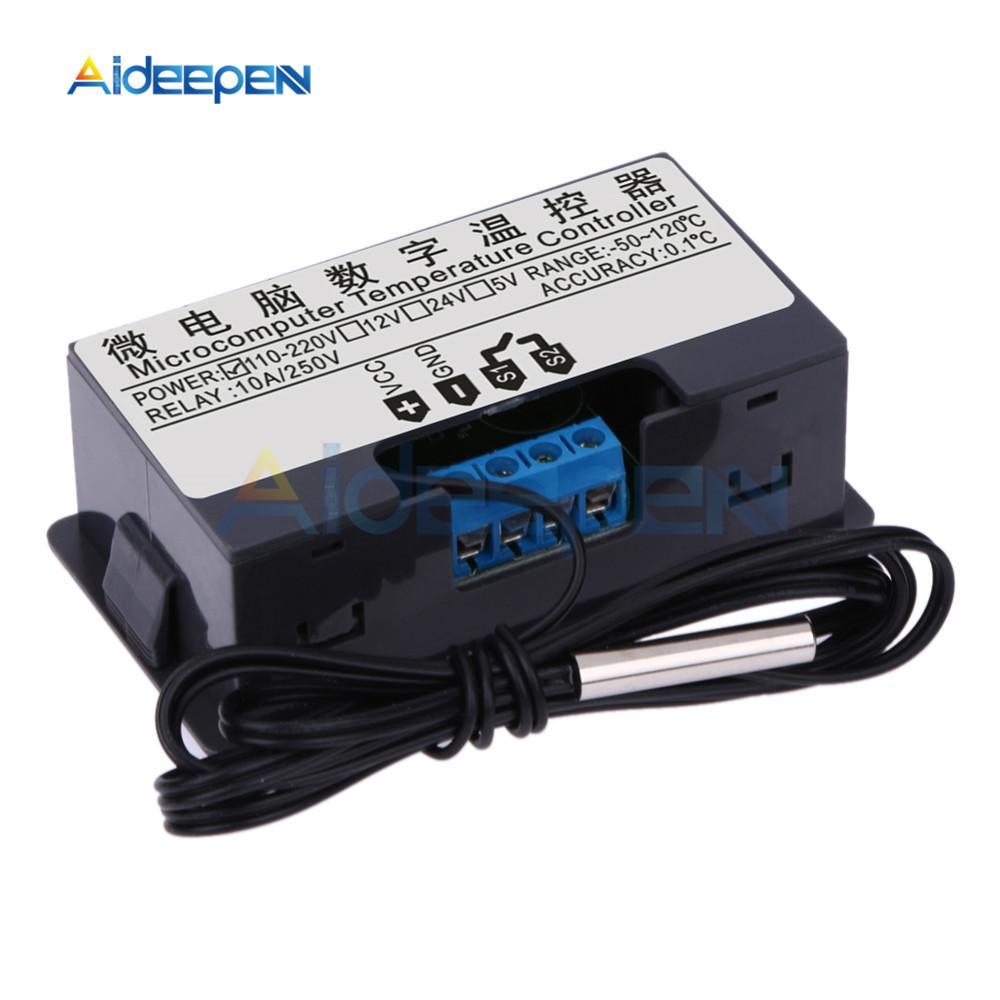W3230 Mini Digital Temperature Controller 12V 24V 220V Thermostat Regulator Heating Cooling Control Thermoregulator With Sensor