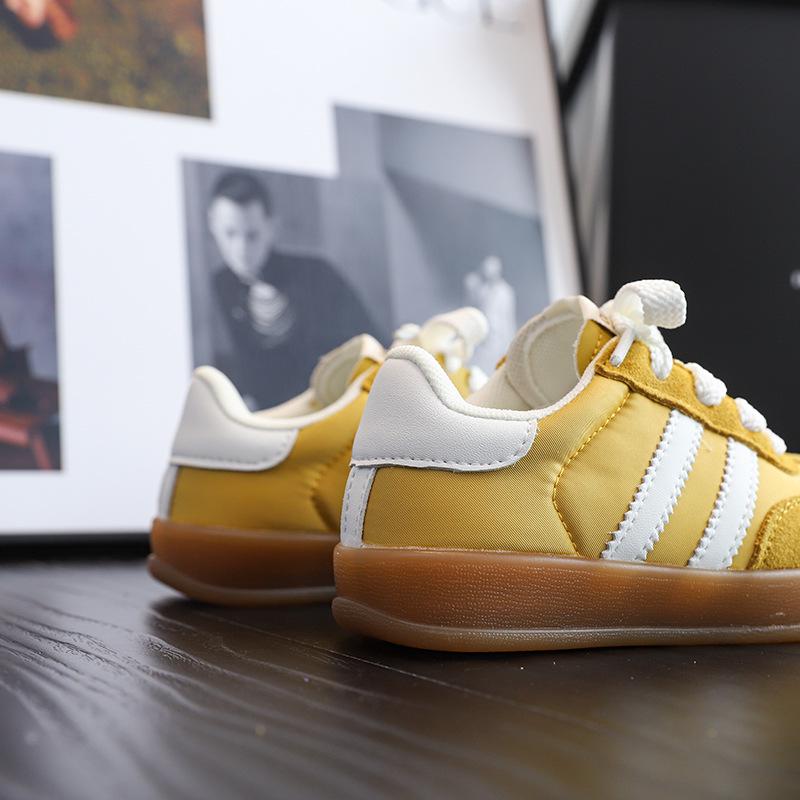 Children's Candy-Colored Retro Suede Skate Shoes - Spring/Autumn 2025
