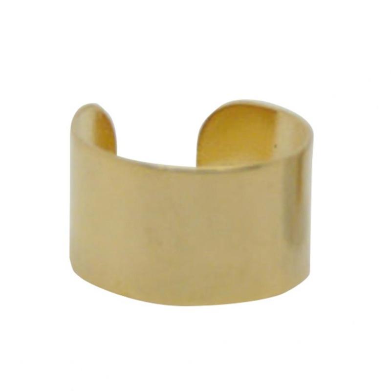 1 пара простых серьги-манжеты-клипсы без пирсинга, женские вечерние украшения в стиле панк золотистый