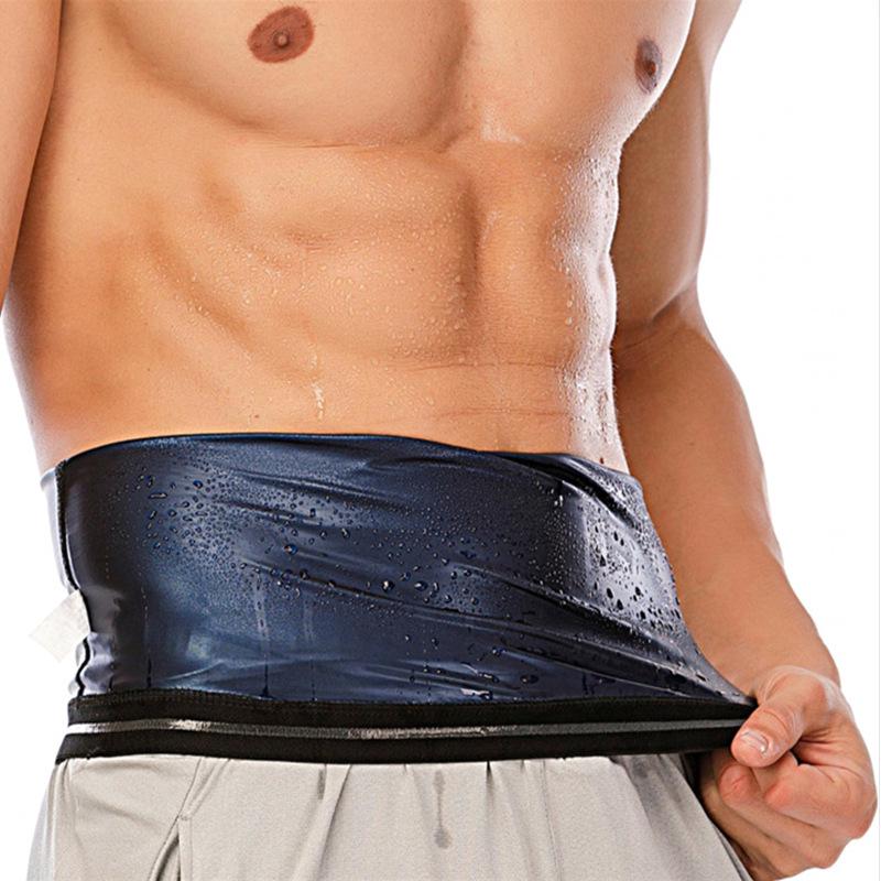 Silikon Anti-Rutsch Taillentrainer: Schweißtreibender blauer Yoga Bauchwickel & Körperformgürtel