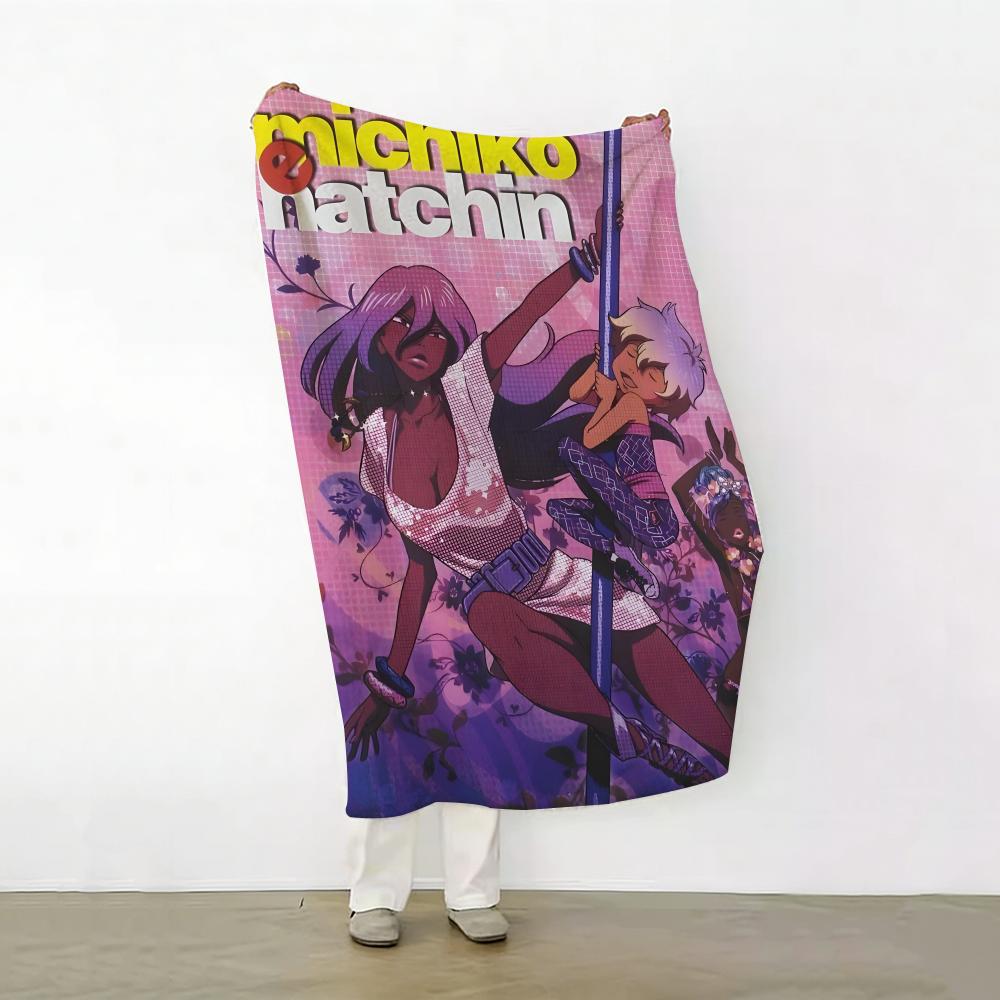 

Anime M Michiko H Hatchin Throw Soft Warm Flannel Fleece Throw Blanket for Sofa Bed Travel Home 75cmx90cm