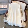 Long 2025 Cardigan Jacket New Autumn Winter Fluff Loose Slimming Mink Thickened Sweater