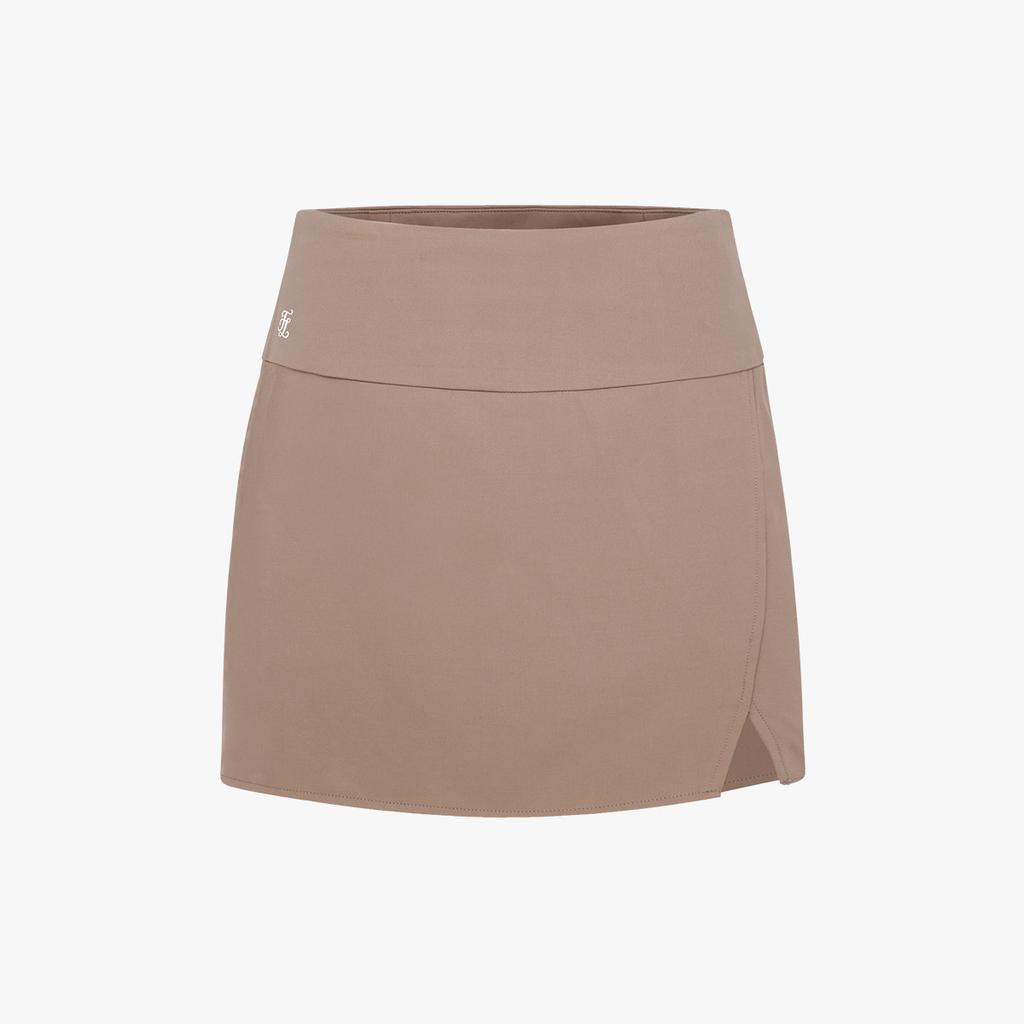 FAIRLIAR GOLF Slit Slim Fit Skirt (Cocoa)