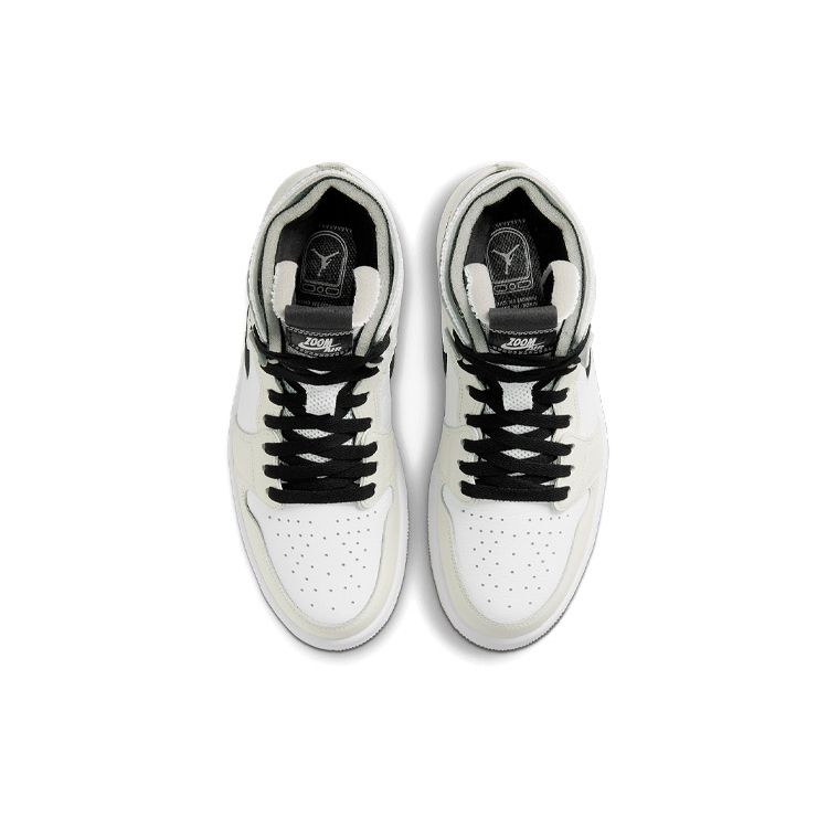 Air Jordan 1 High Zoom Comfort Light Bone Women Sneakers Cream Sea-Glass Black CT0979-002