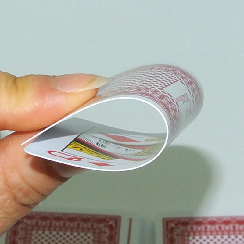 100% PLASTIC New Poker Size Good Playing Cards Excellent