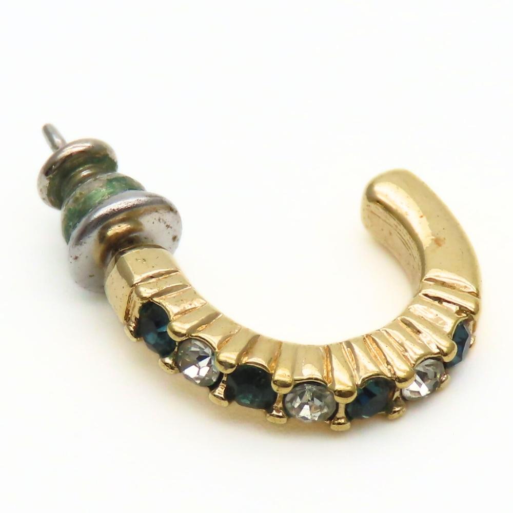 Used SWAROVSKI Pierce metal/Rhinestone 3.0g Gold Halfling