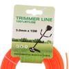 1Pc 15M*2.4Mm/2.7Mm/3Mm Mowing Nylon Grass Trimmer Rope Brush Cutter Line