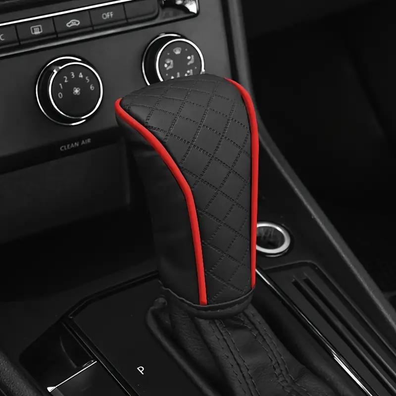 Car Leather Shift Cover, Comfortable and Durable Car Interior Protection, all Inclusive Design Enhances Driving Experience