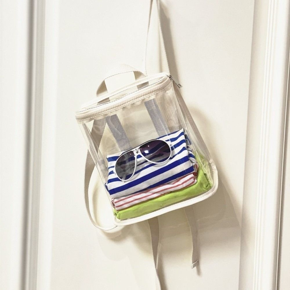 PVC Organizer Clear Kids Backpack Visible Beach Waterproof Backpack  for Outdoor Sports