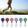 Retractables Keyring Wire Rope Rhinestones Badges Holder Antitheft Buckle Rope Outdoor Retractables Keychains