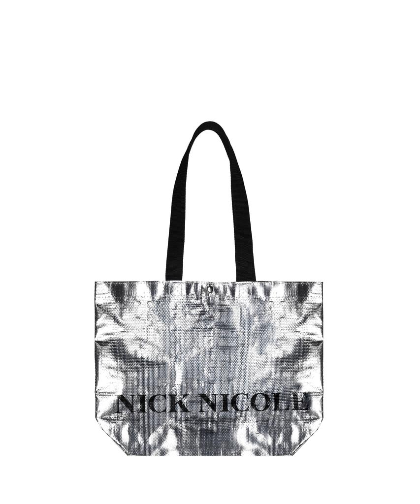 Nick&Nicole Signature Butterfly Reusable Bag_Silver