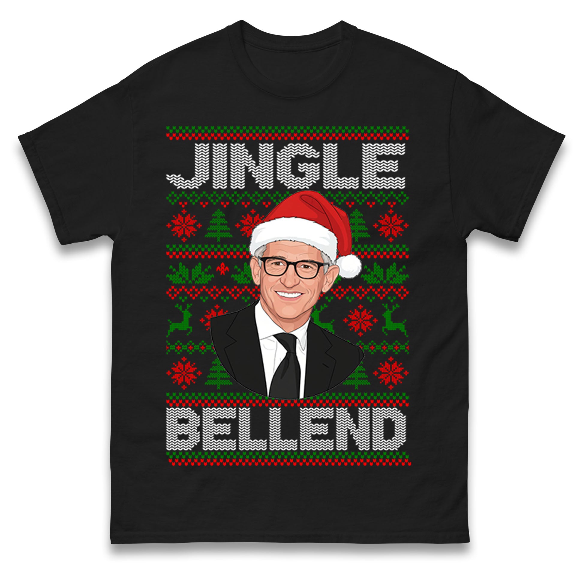 Gary Lineker Jingle Bellend Christmas T Shirt Tshirt Mens Womens Unisex Tops Tees M