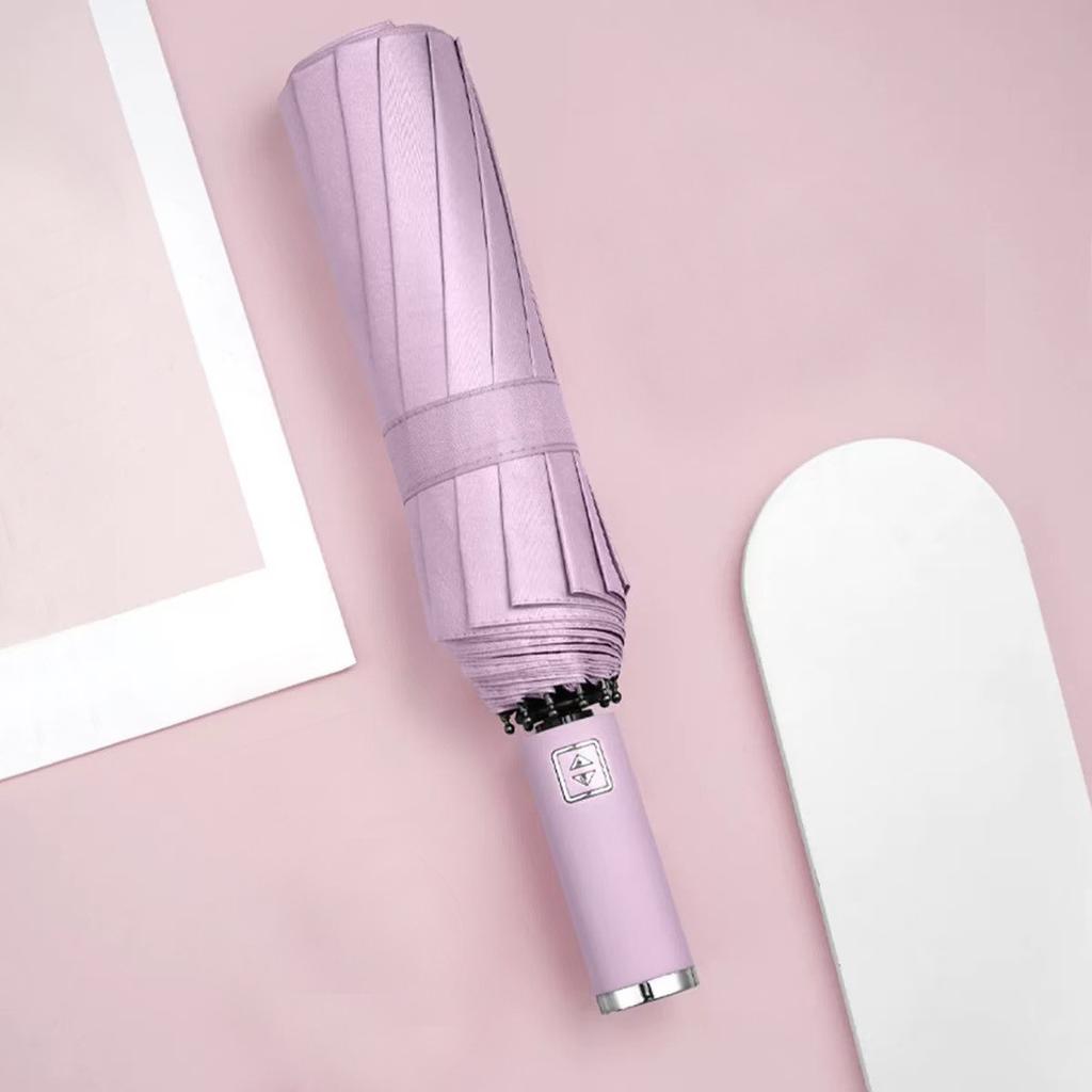 Fully Automatic 10-Bone Vinyl Sun Protection Folding Umbrella Sun Rain Dual-Purpose Parasol Uv Sun Protection Wholesale Umbrella