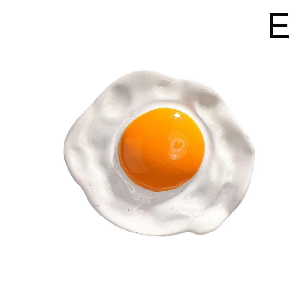 

Магниты на холодильник с имитацией еды Магнитные наклейки на холодильник Смола Яйцо 3D Забавная имитационная модель еды Домашний декор Nordic Ins