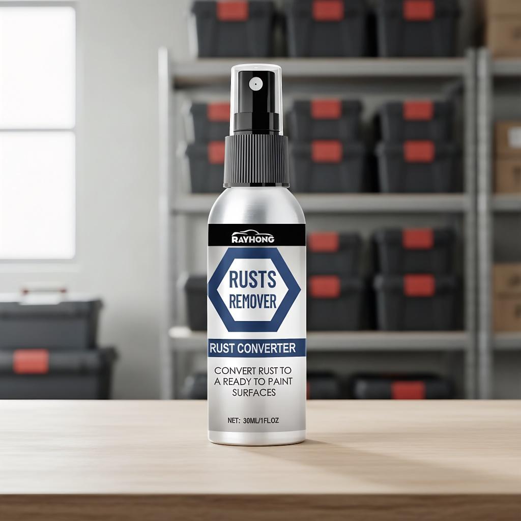 Multi-Purpose Rust Remover Spray for Metal Surface Chrome Paint - Auto Rust Stain Remover & Detailing Cleaner