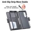 With Pen Holder Card Slot Wallet Leather Cover For Samsung Galaxy Z Fold 3 5G Case Shockproof Phone Cases Coque Fundas No Pen
