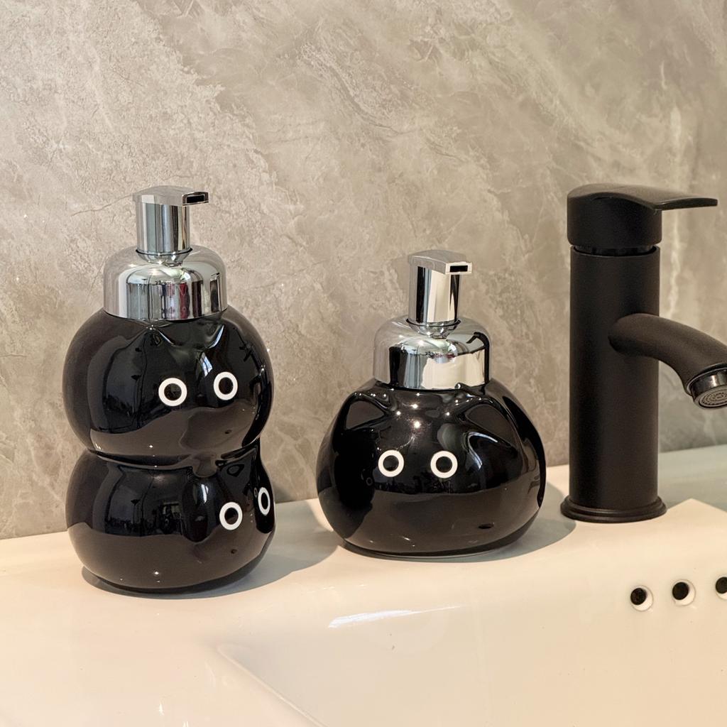 Siamese cat hand sanitizer foam separately bottled bathroom counter lovely press bottle shampoo bath bottle soap dispenser