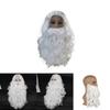 Christmas Santa Claus Beard Wig Adult Cosplay Costume Accessory High Quality Heat Resistant Synthetic Fiber