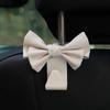 Car Seat Back Hook Bowknot Storage Hook PU Leather Fashion Bag Purse Holder Universal Auto Fastener Clips for Car Accessories