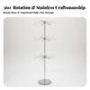 Rotating Necklace Holder Jewelry Display Rack | Sturdy Round Flat Base,