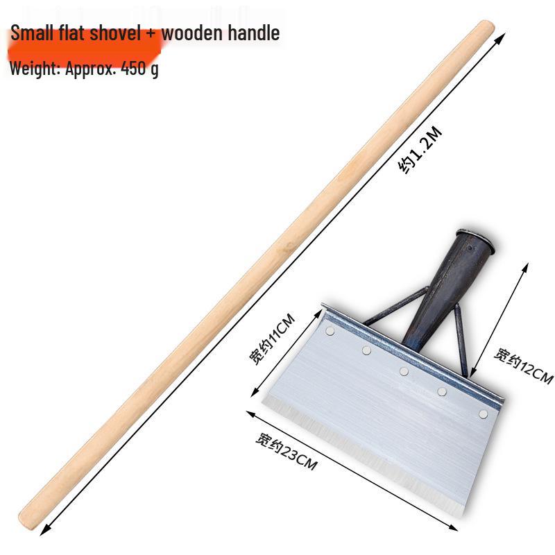 Manganese Steel Multi-Purpose Shovel: Ideal for Manure, Ice, and Snow Removal in Agriculture and Breeding.