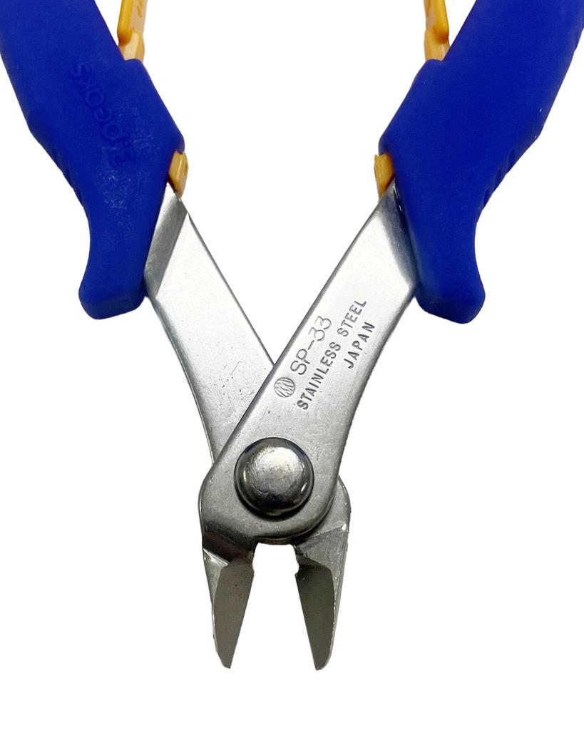 STRAIGHT Stainless Steel Plastic Nippers with Plastic 3.peaks Spring, 130mm, SP-33A