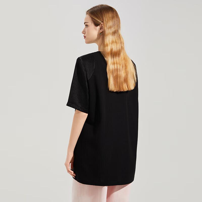 Ta Tu Women's New Chinese Style Jacquard Short Sleeve T-Shirt