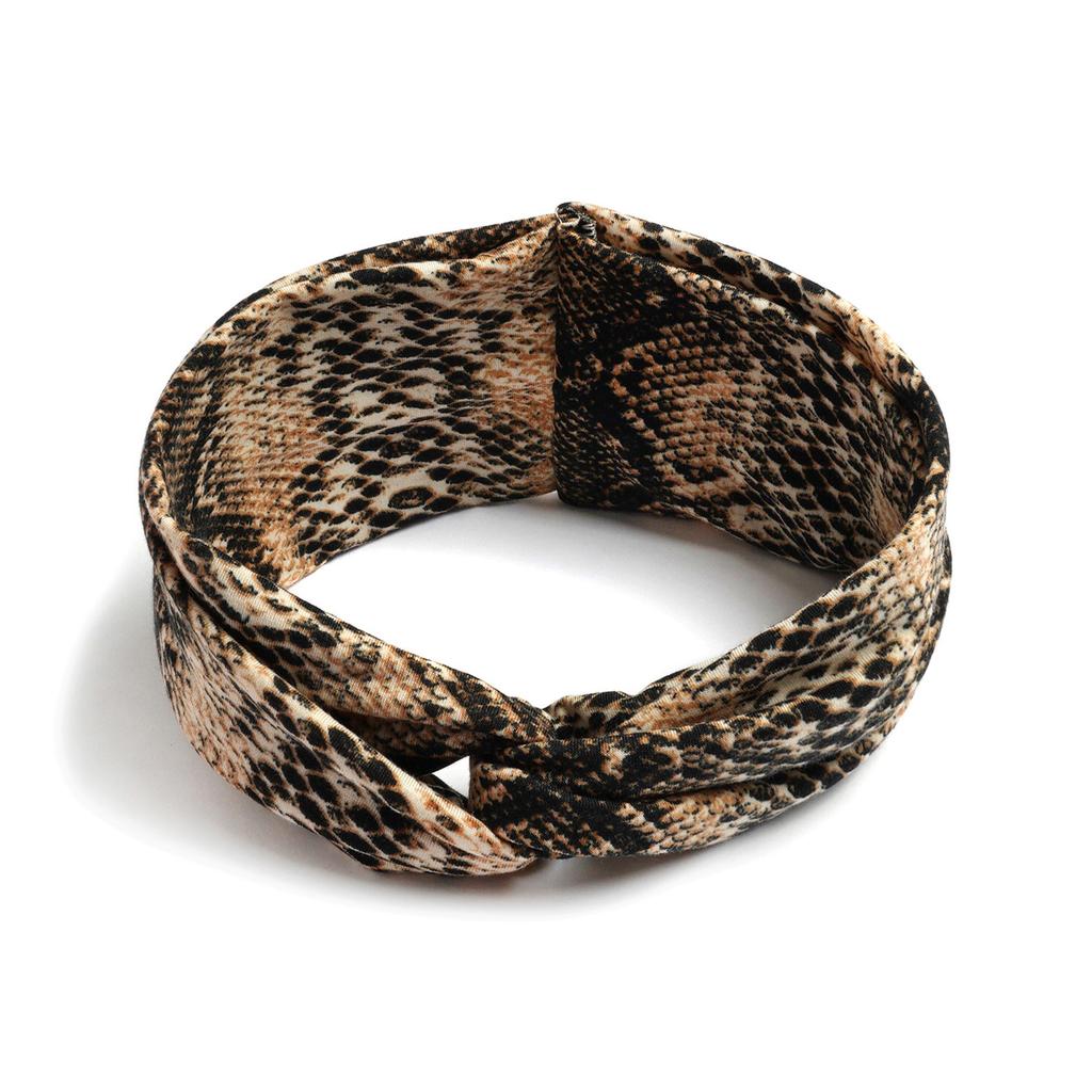 Bohemian Cross Knotted Headband Gypsy Yoga Sports Headband Wide Female Stretch Headband