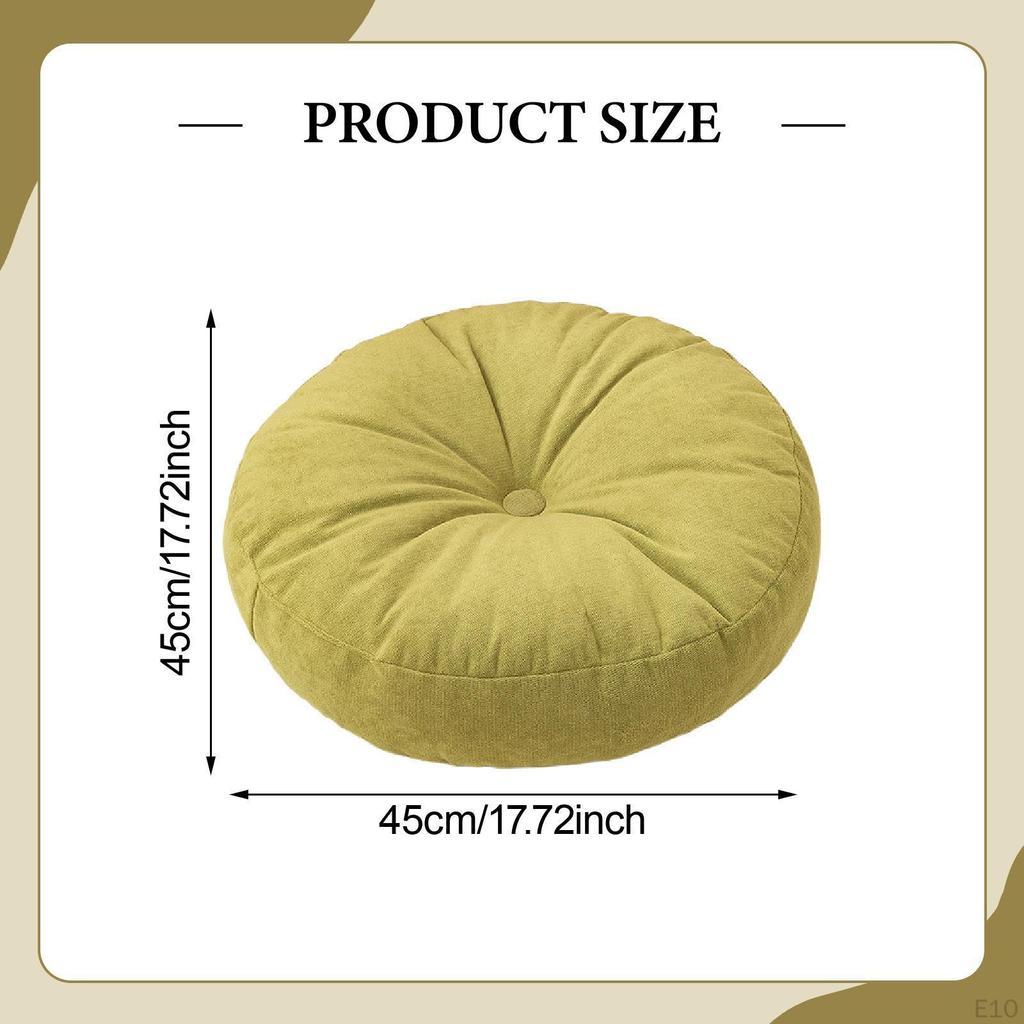 Round Floor Pillow Cushion Pad, Soft Decorative Portable Meditation Cushion, for Home Couch