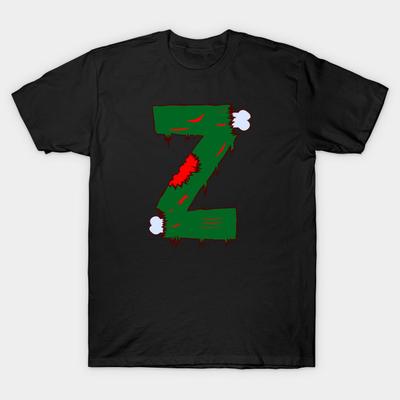 T-shirt Unisexe Noir Imprimé Super Large T-shirt Z-bone-zombies Papier Transfert Sans Découpe Imprimé T-shirt en Coton