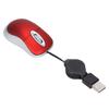 Tiny 1200 DPI Wired Mouse 3 Ways Wheel Retractable Cable USB Mouse Mini Size Compact Design Optical Mouse Computer Laptop