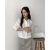 EverTrue Women's Loose Pure Cotton Short-Sleeve Shirt - Spring 2025 Korean Style