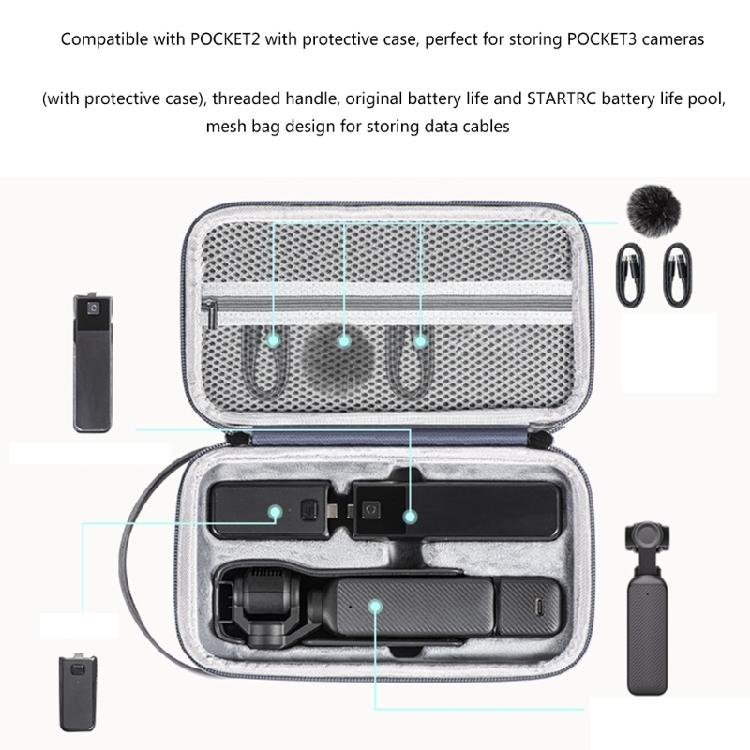 Organizers Bag Practical Storage Bag PU Case Carrying Case for Pocket 3 Camera
