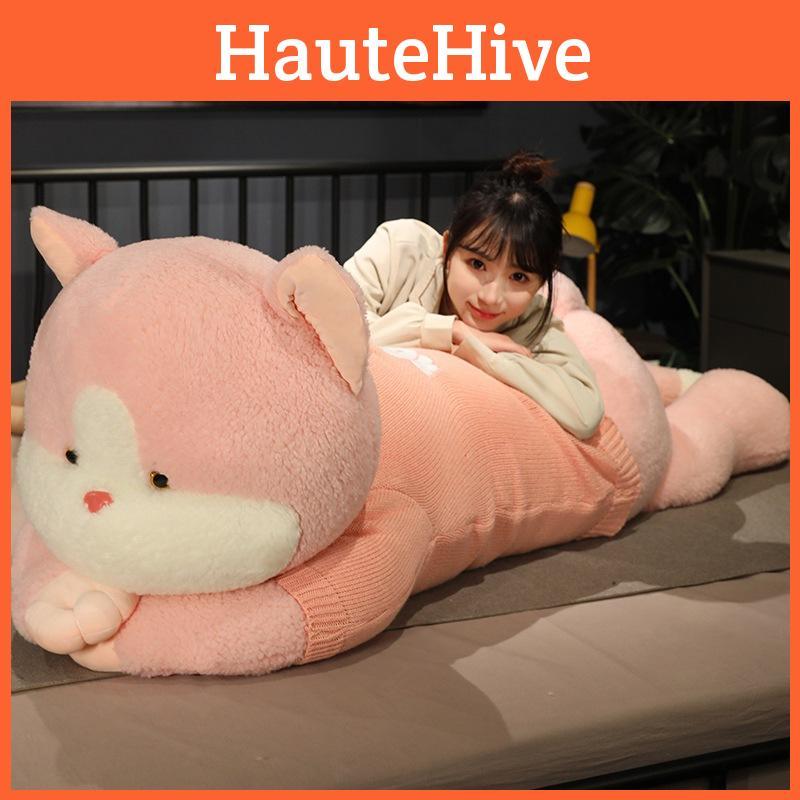 Wear Lying Sweater Cat Plush Toy Stuffed Animal Doll Cartoon Decoration Gift