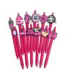 10Pcs Valentine's Day-Themed Ballpoint Pens with Cute Cartoon Roses Icons, Suitable for Use In Offices and Hospitals, A Fun Gift for Valentine's Day,
