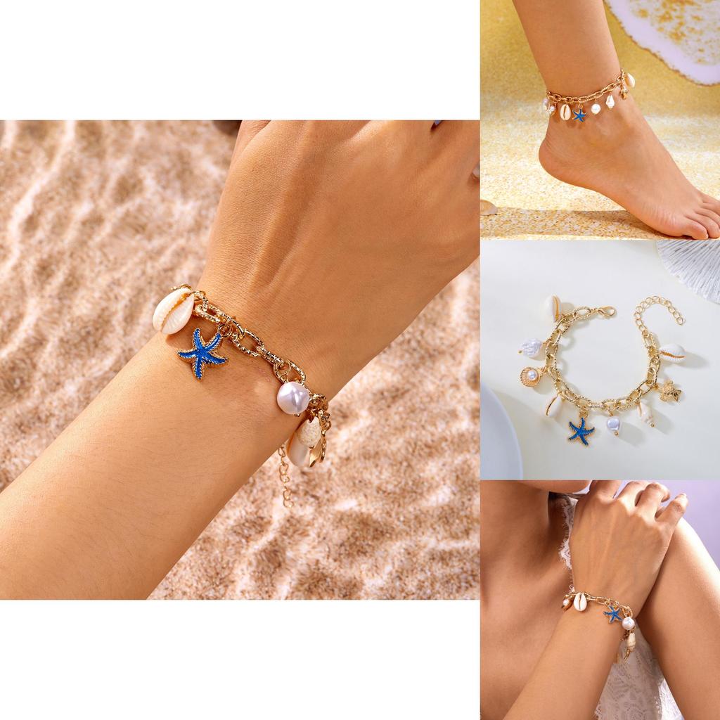 Bohemian Beach Shell Jewelry Summer Fashion Pearl Bracelet For Women