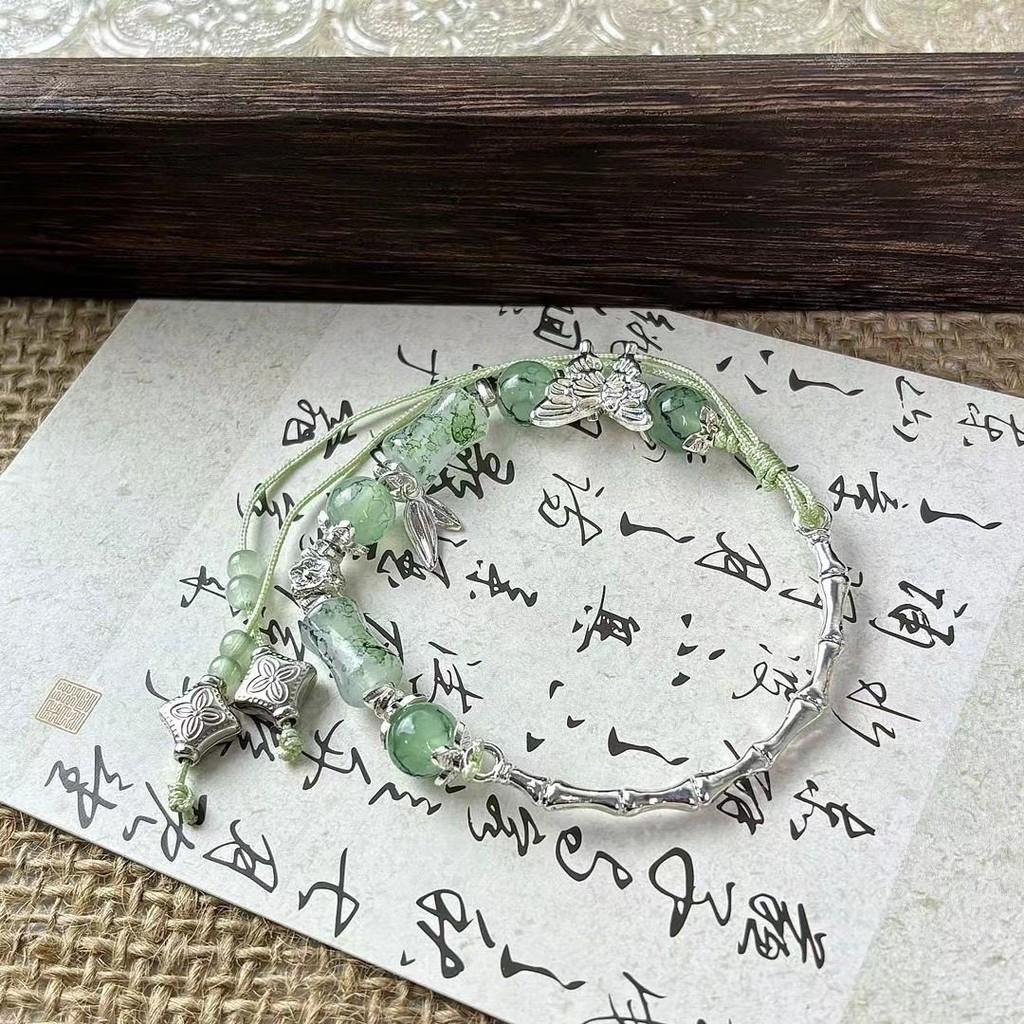 Eyecatching Glass Womens Bead Bracelet Summer Elegant Alloy Plated Jewelry
