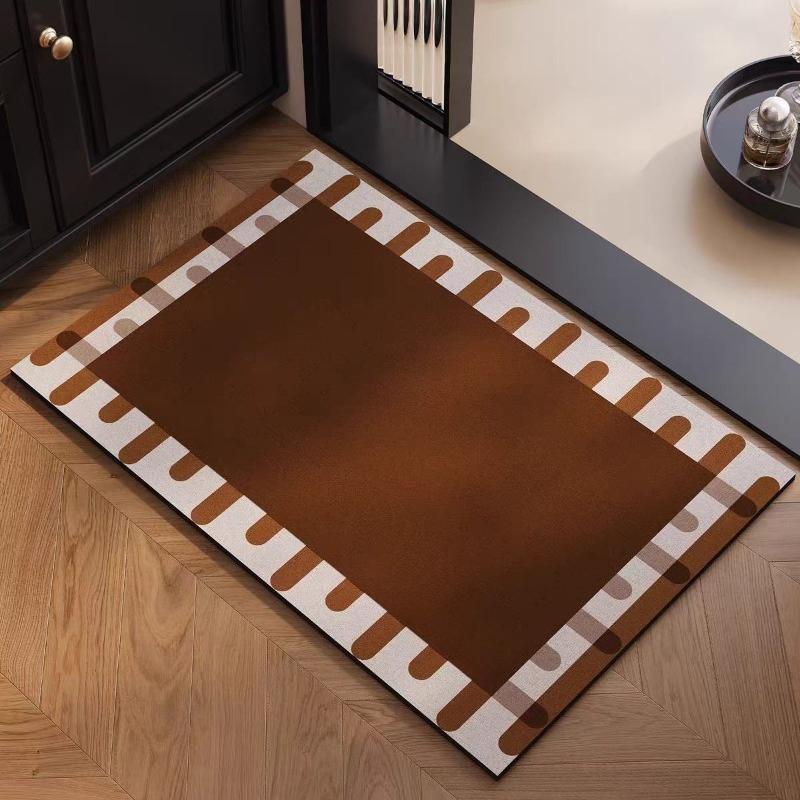 Tappetino assorbente in terra di diatomee per bagno, tappetino per porta del WC, tappetino per pavimento del WC, tappeto per WC