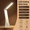 LED Desk Lamp Touch Control Foldable Table Lamp 3 Color Stepless Dimmable Bedside Light for Living Room Dorm Home Office