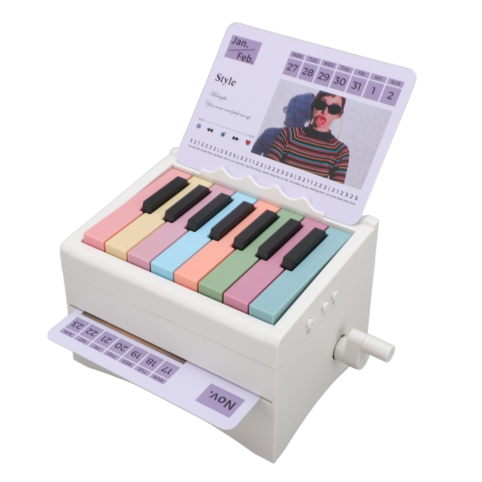 

Календарь для фортепиано на 2025 год, 15 клавиш, 27 карточек, 52 ноты, USB-аккумулятор, игровой календарь для фортепиано